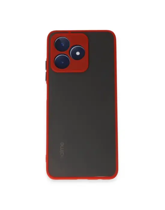 Realme C53 Kılıf Montreal Silikon Kapak - Kırmızı