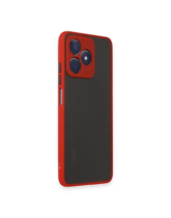 Realme C53 Kılıf Montreal Silikon Kapak - Kırmızı