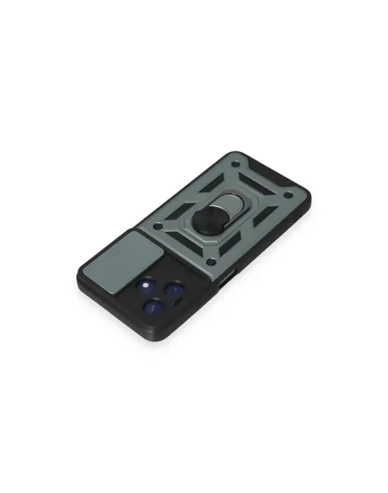 Realme C53 Kılıf Pars Lens Yüzüklü Silikon - Yeşil