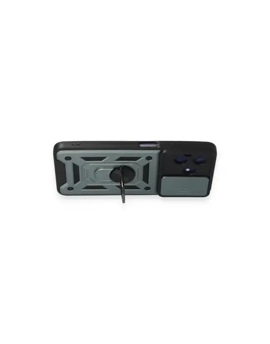 Realme C53 Kılıf Pars Lens Yüzüklü Silikon - Yeşil