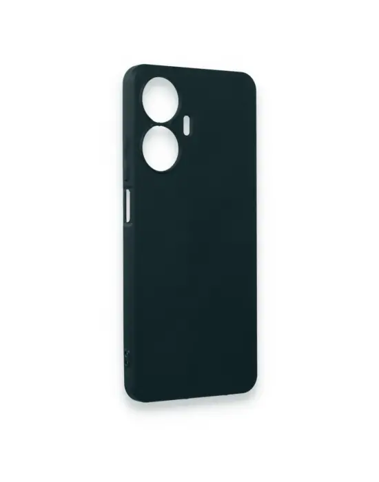 Realme C55 Kılıf First Silikon - Koyu Yeşil