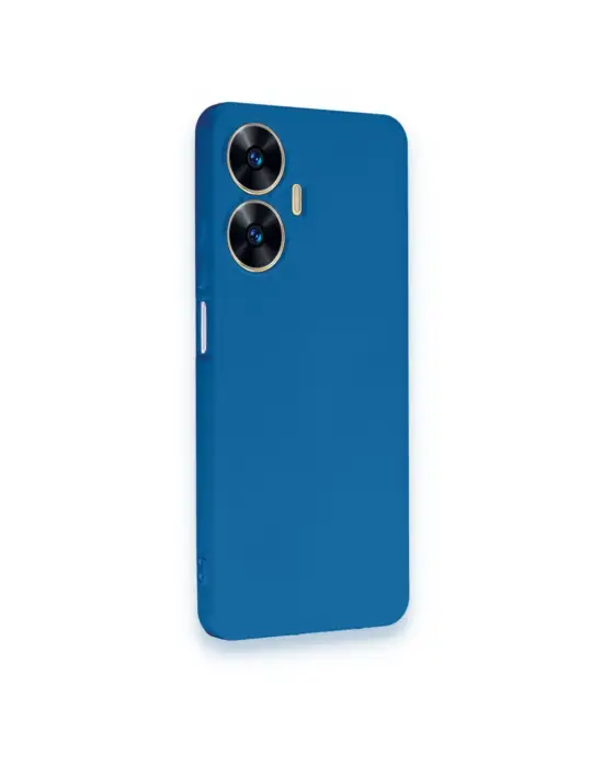 Realme C55 Kılıf First Silikon - Mavi