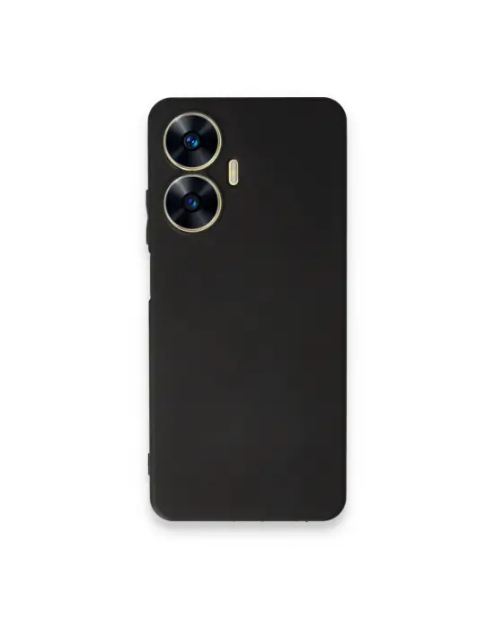 Realme C55 Kılıf First Silikon - Siyah