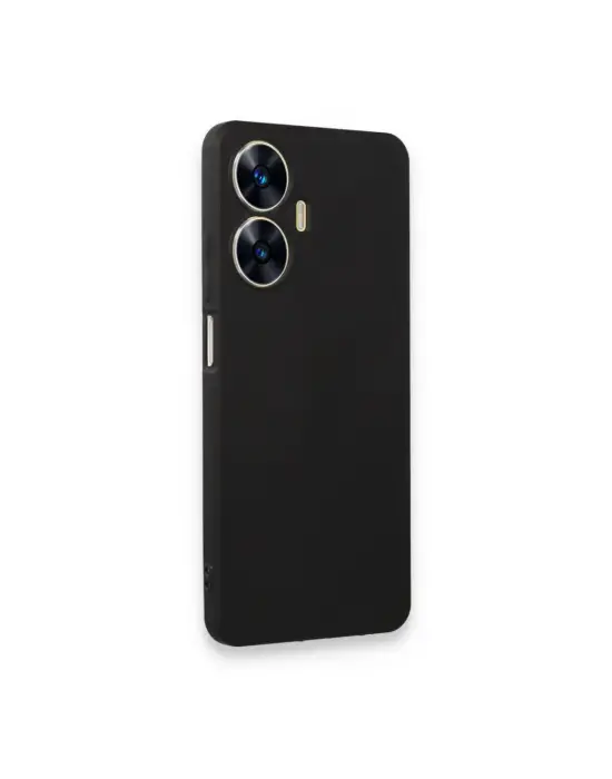 Realme C55 Kılıf First Silikon - Siyah