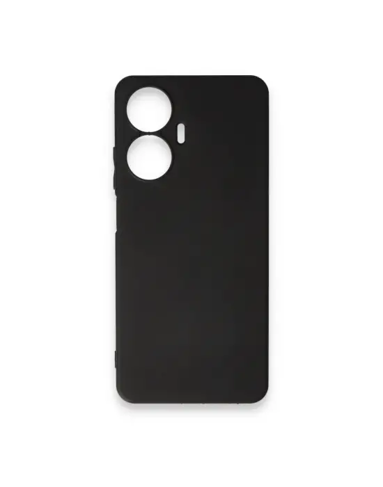 Realme C55 Kılıf First Silikon - Siyah