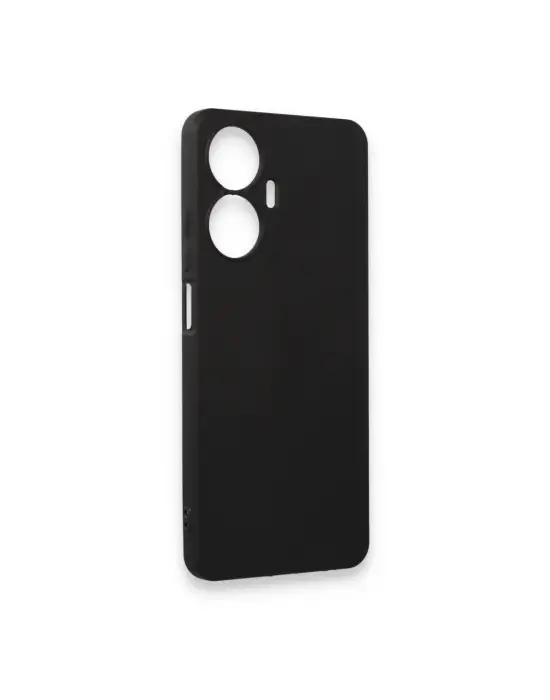 Realme C55 Kılıf First Silikon - Siyah
