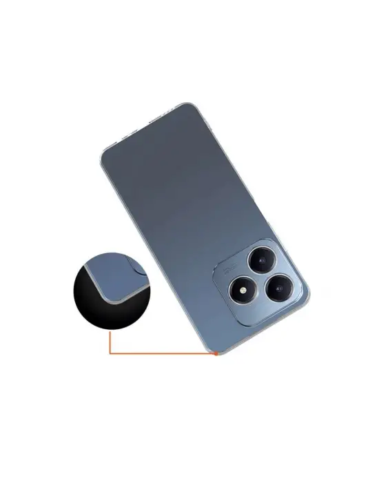 Realme C61 Kılıf Lüx Şeffaf Silikon