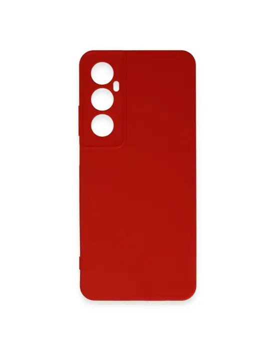 Realme C65 Kılıf First Silikon - Kırmızı
