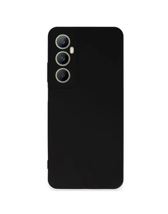 Realme C65 Kılıf First Silikon - Siyah
