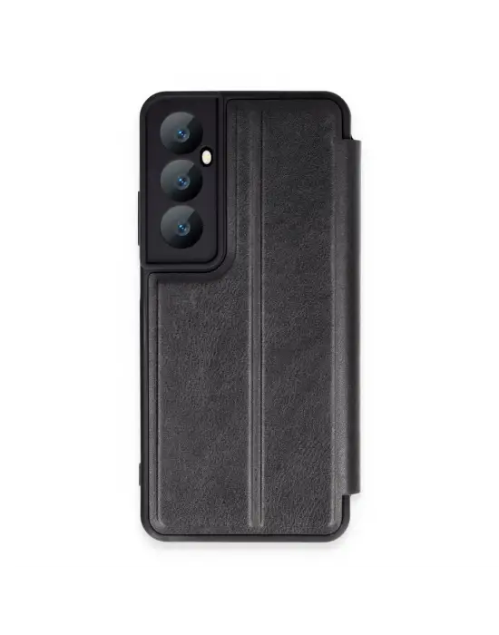 Realme C65 Kılıf Flip Cover - Siyah