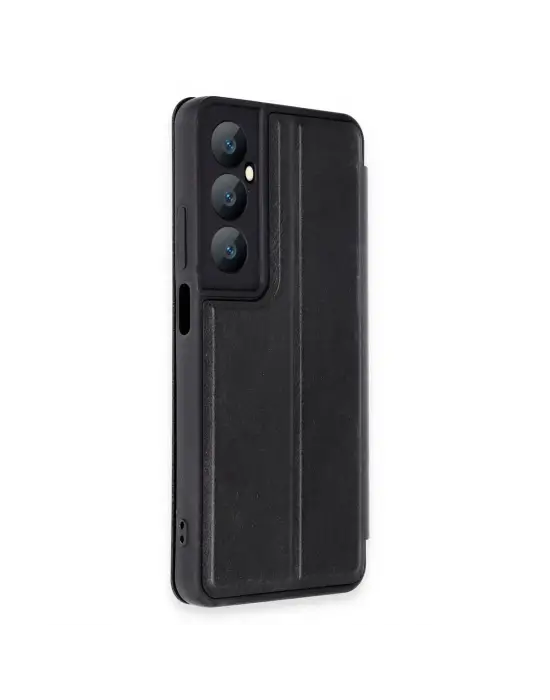 Realme C65 Kılıf Flip Cover - Siyah