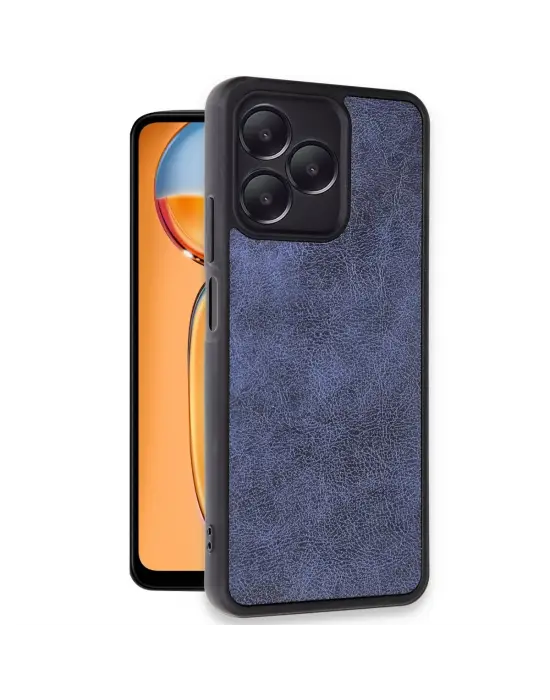 Realme Note 50 4g Kılıf Aras Deri Kapak - Lacivert