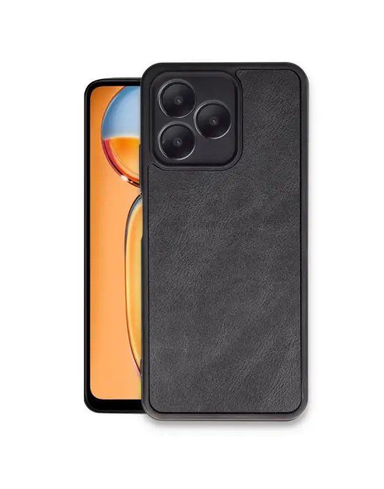 Realme Note 50 4g Kılıf Aras Deri Kapak - Siyah