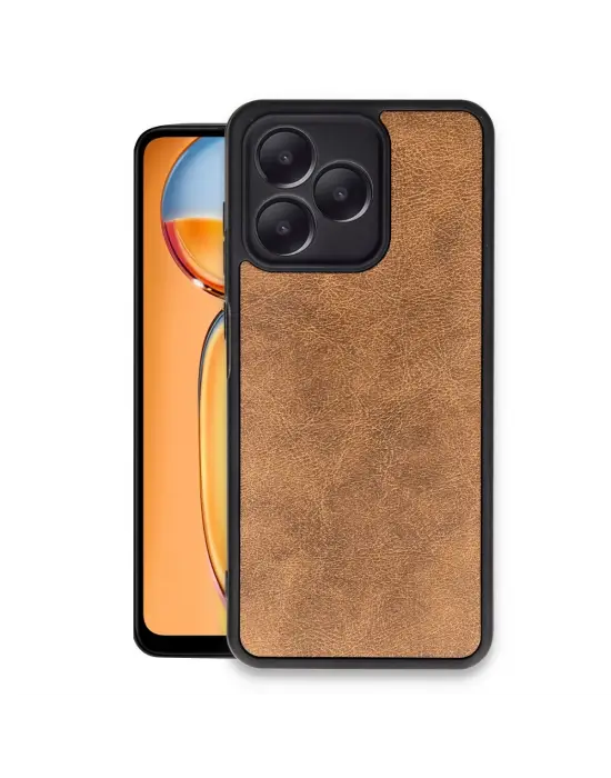 Realme Note 50 4g Kılıf Aras Deri Kapak - Taba