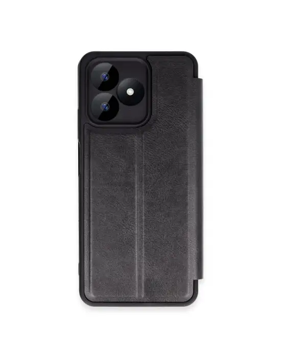 Realme Note 50 4g Kılıf Flip Cover - Siyah