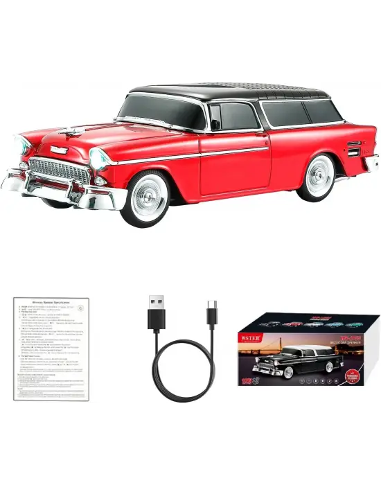 Retro Klasik Araba Bluetooth Hoparlör Kablosuz Hd Ses Fm Radyo Yg-1955