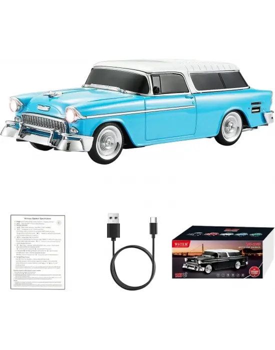 Retro Klasik Araba Bluetooth Hoparlör Kablosuz Hd Ses Fm Radyo Yg-1955
