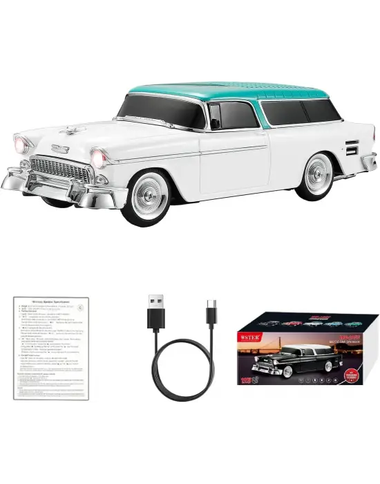 Retro Klasik Araba Bluetooth Hoparlör Kablosuz Hd Ses Fm Radyo Yg-1955
