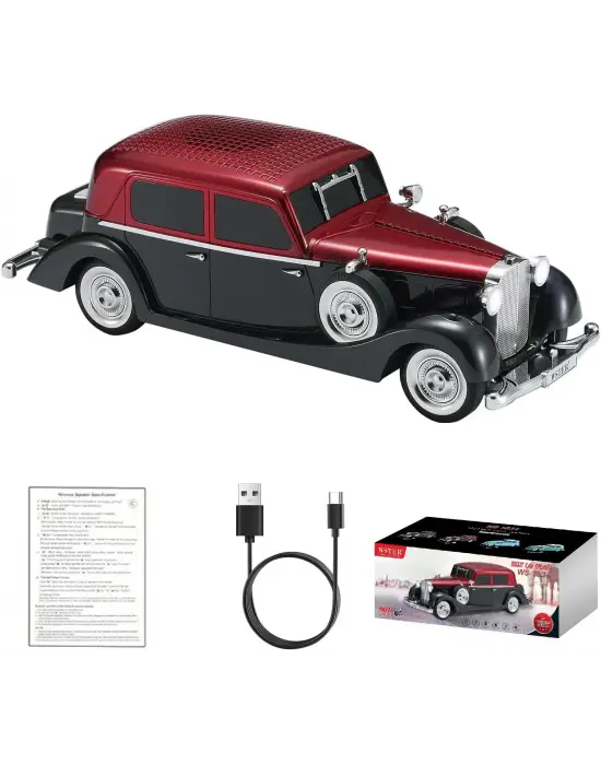 Retro Klasik Araba Bluetooth Hoparlör Kablosuz Hd Ses Fm Radyo Yg-239