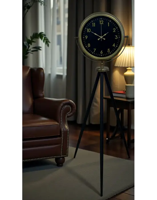 Retro Luxury Tripod Ayaklı Saat