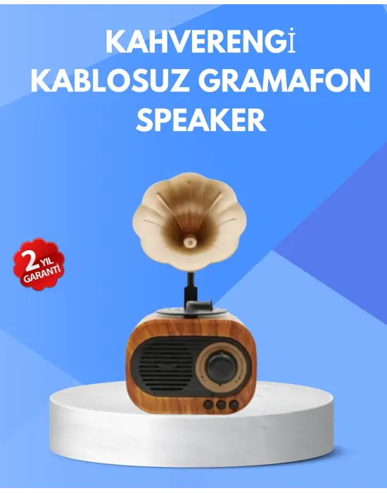 Retro Tasarımlı Mini Bluetooth Hoparlör Ve Fm Radyo Çoklu Medya