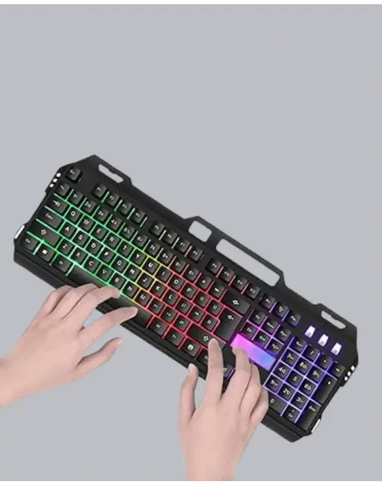 Rgb Aydınlatmalı Klavye Mouse Seti – Usb Bağlantılı, Türkçe Q, Ayarlanabilir Dpı, Ergonomik Yapı