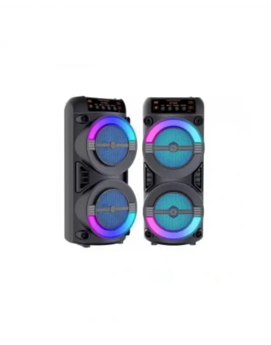 Rgb Işıklı Taşınabilir Bluetooth Hoparlör Güçlü Stereo Ses