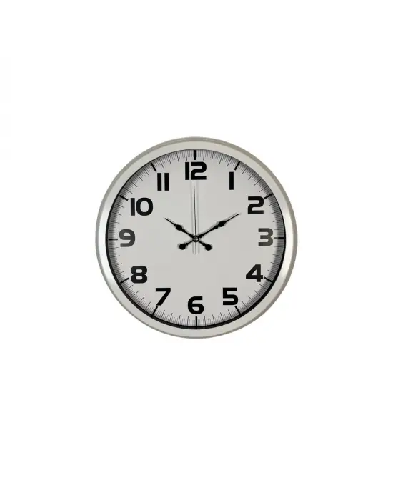 Sade Tasarım Beyaz 40 Cm Metal Duvar Saati