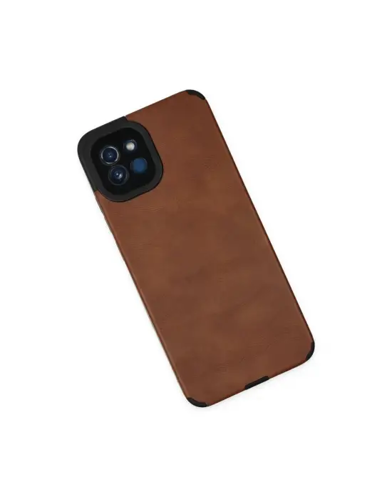Samsung Galaxy A03 Kılıf Loop Deri Silikon - Kahverengi