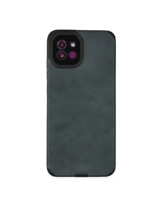 Samsung Galaxy A03 Kılıf Loop Deri Silikon - Lacivert