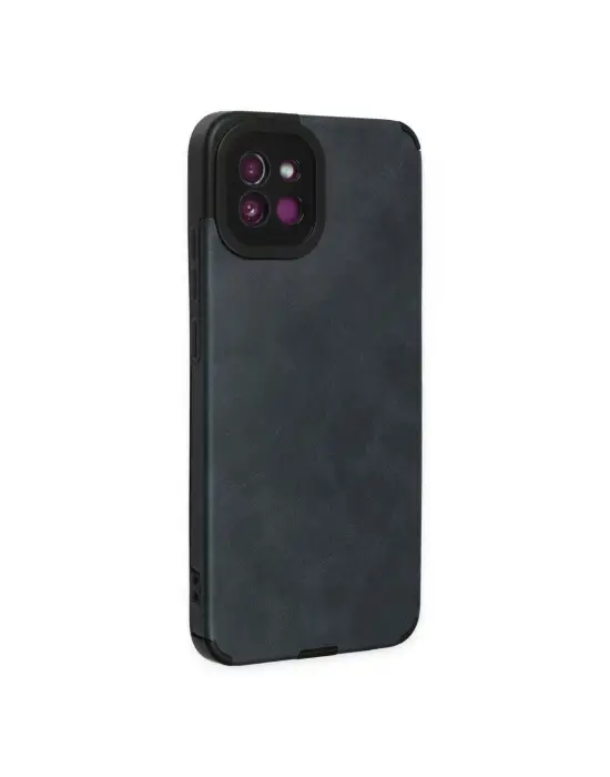 Samsung Galaxy A03 Kılıf Loop Deri Silikon - Lacivert