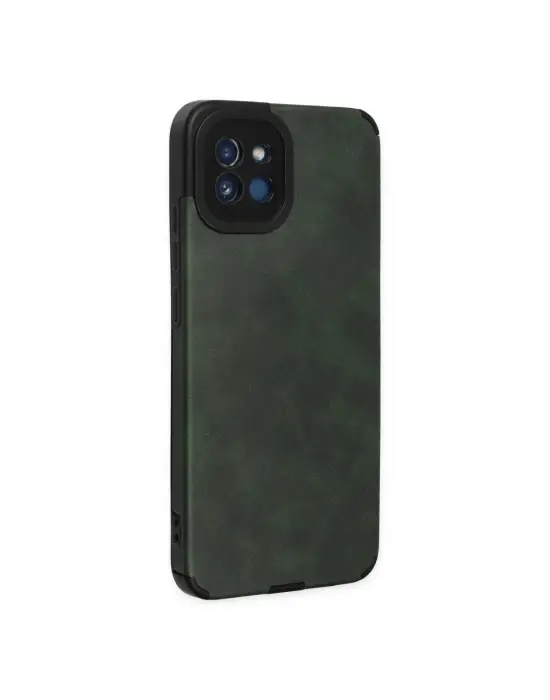 Samsung Galaxy A03 Kılıf Loop Deri Silikon - Yeşil