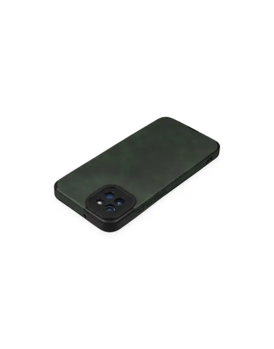 Samsung Galaxy A03 Kılıf Loop Deri Silikon - Yeşil