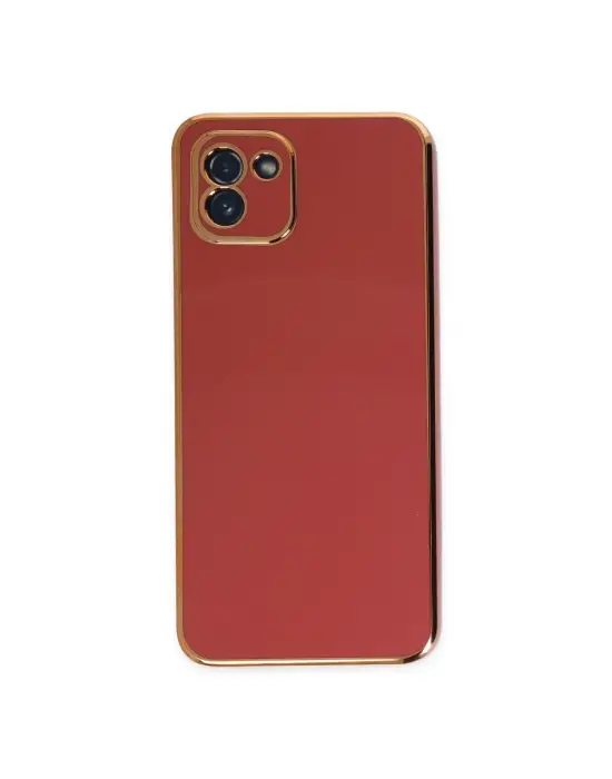 Samsung Galaxy A03 Kılıf Volet Silikon - Kırmızı