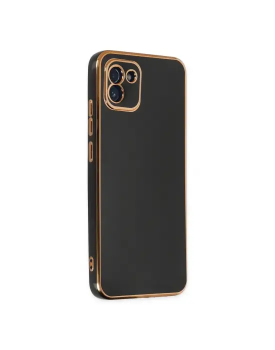 Samsung Galaxy A03 Kılıf Volet Silikon - Siyah