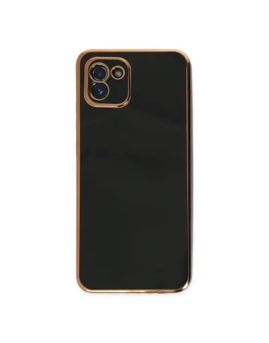 Samsung Galaxy A03 Kılıf Volet Silikon - Siyah