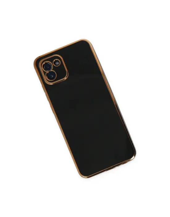 Samsung Galaxy A03 Kılıf Volet Silikon - Siyah