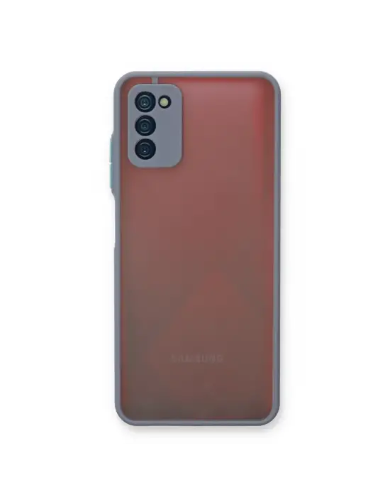 Samsung Galaxy A03s Kılıf Montreal Silikon Kapak - Gri