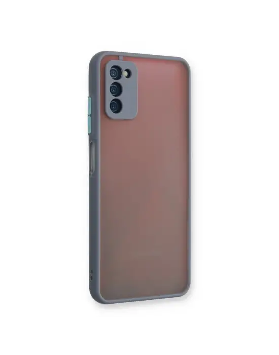 Samsung Galaxy A03s Kılıf Montreal Silikon Kapak - Gri