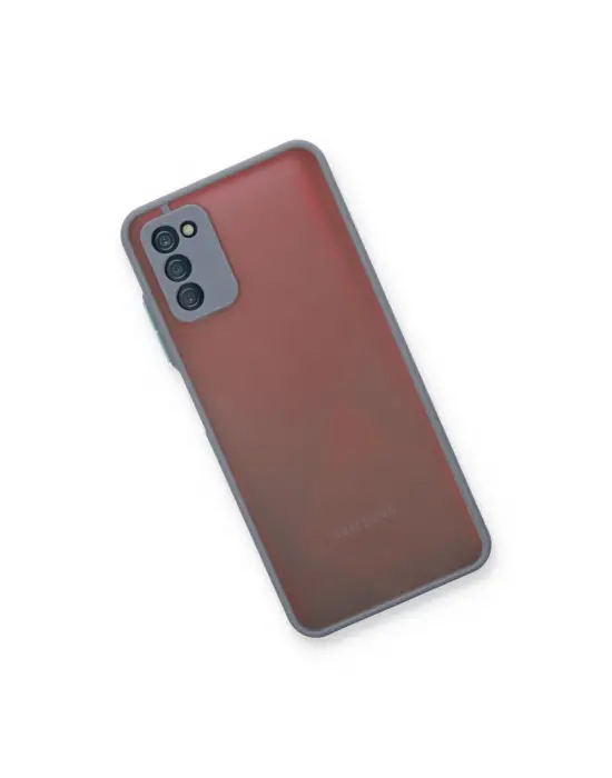 Samsung Galaxy A03s Kılıf Montreal Silikon Kapak - Gri