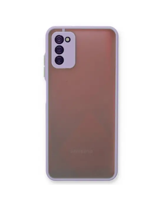 Samsung Galaxy A03s Kılıf Montreal Silikon Kapak - Mor