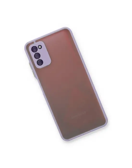 Samsung Galaxy A03s Kılıf Montreal Silikon Kapak - Mor