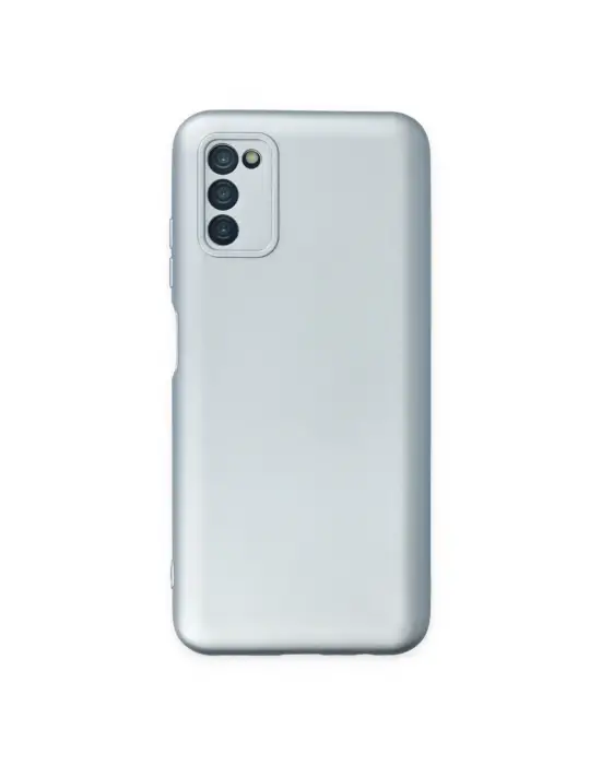 Samsung Galaxy A03s Kılıf Nano İçi Kadife Silikon - Sky Blue