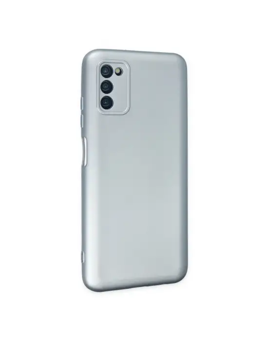 Samsung Galaxy A03s Kılıf Nano İçi Kadife Silikon - Sky Blue