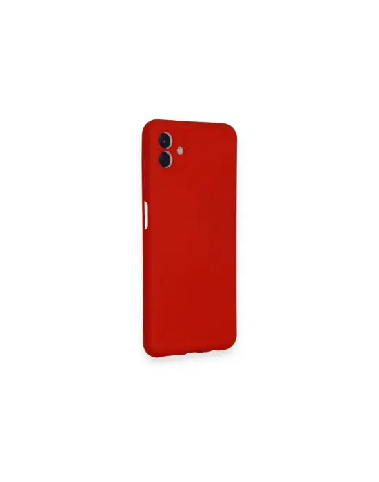 Samsung Galaxy A04 Kılıf Nano İçi Kadife Silikon - Kırmızı