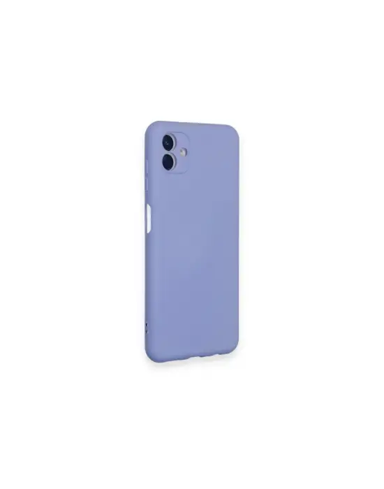 Samsung Galaxy A04 Kılıf Nano İçi Kadife Silikon - Lila