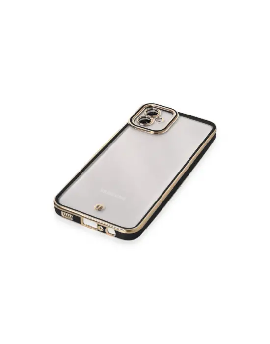 Samsung Galaxy A04e Kılıf Liva Lens Silikon - Siyah
