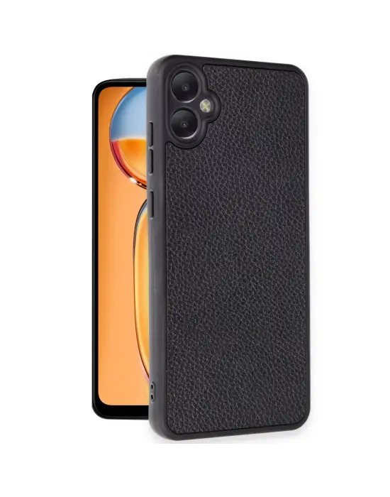 Samsung Galaxy A05 Kılıf Aras Deri Kapak - Siyah