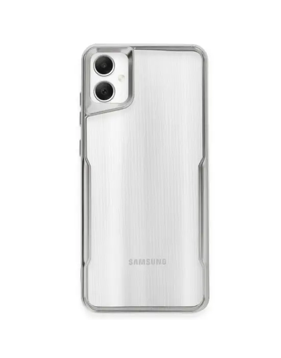 Samsung Galaxy A05 Kılıf Boyi Silikon Kapak - Gümüş