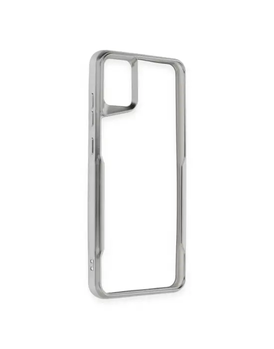 Samsung Galaxy A05 Kılıf Boyi Silikon Kapak - Gümüş